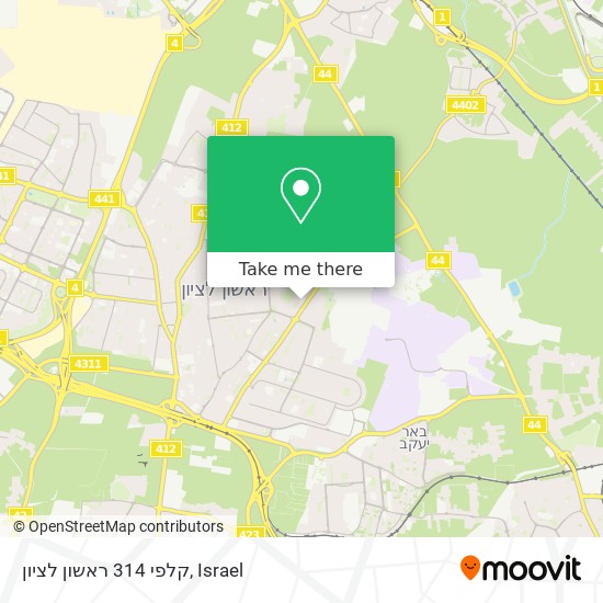 קלפי 314 ראשון לציון map