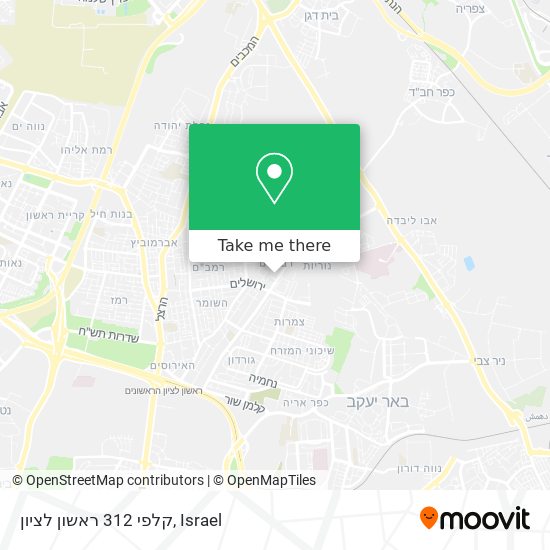 Карта קלפי 312 ראשון לציון