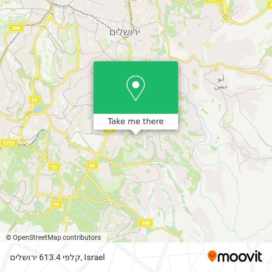 קלפי 613.4 ירושלים map