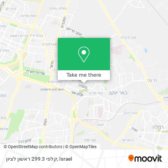 Карта קלפי 299.3 ראשון לציון