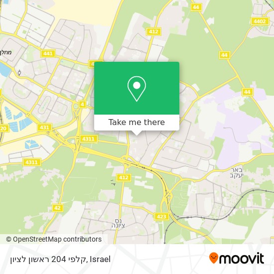 קלפי 204 ראשון לציון map