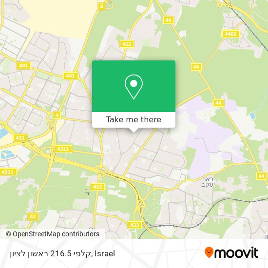 קלפי 216.5 ראשון לציון map