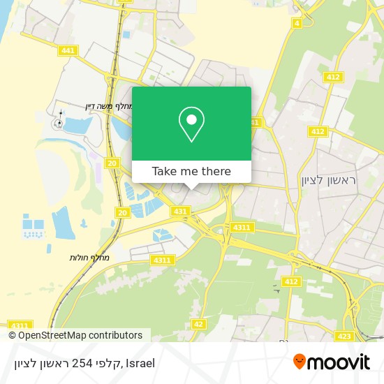 קלפי 254 ראשון לציון map