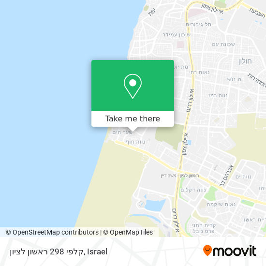 קלפי 298 ראשון לציון map