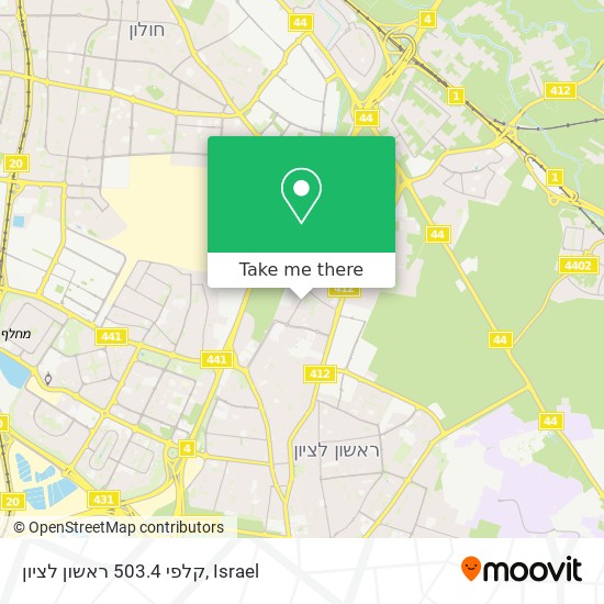 קלפי 503.4 ראשון לציון map