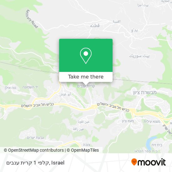 קלפי 1 קרית ענבים map