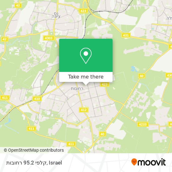 קלפי 95.2 רחובות map