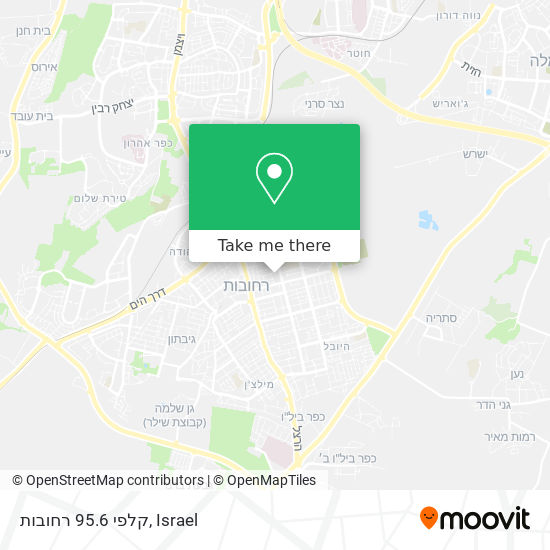 קלפי 95.6 רחובות map