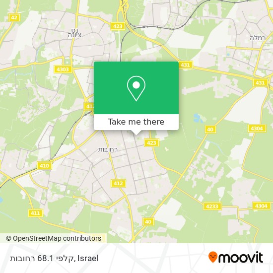 קלפי 68.1 רחובות map