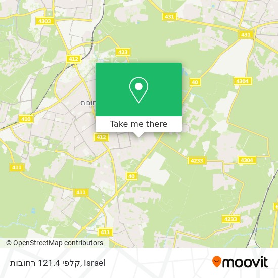 קלפי 121.4 רחובות map