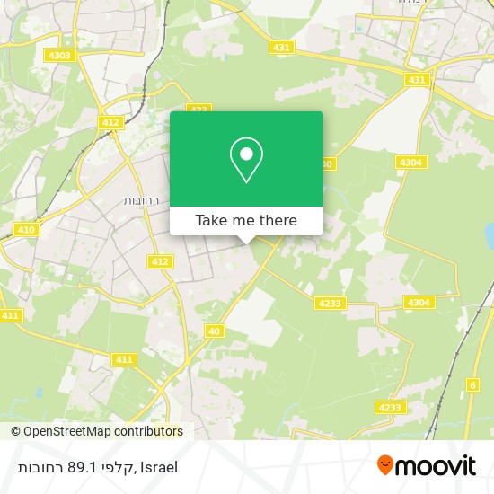 קלפי 89.1 רחובות map