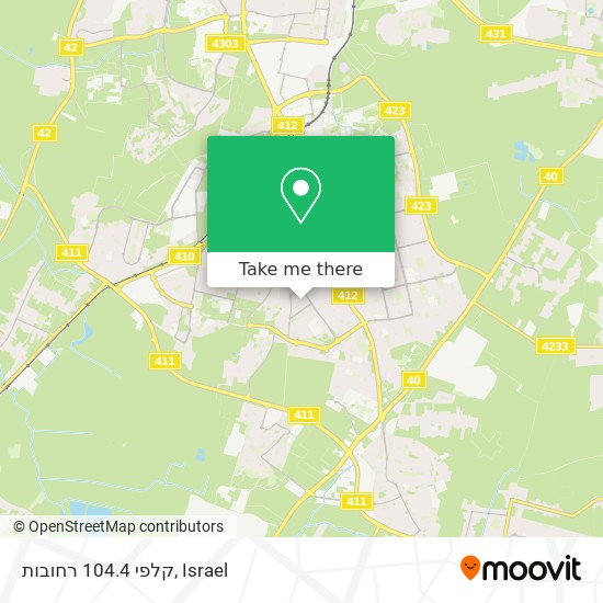 קלפי 104.4 רחובות map