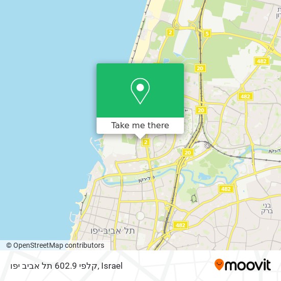 קלפי 602.9 תל אביב יפו map