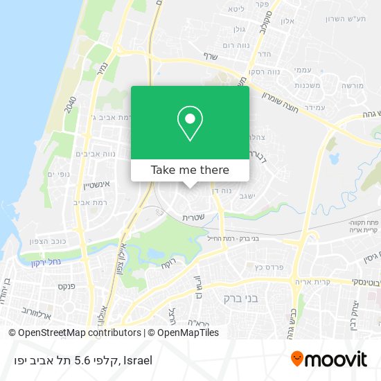 Карта קלפי 5.6 תל אביב יפו