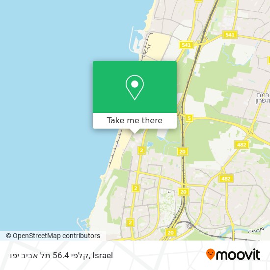 קלפי 56.4 תל אביב יפו map