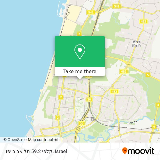 קלפי 59.2 תל אביב יפו map