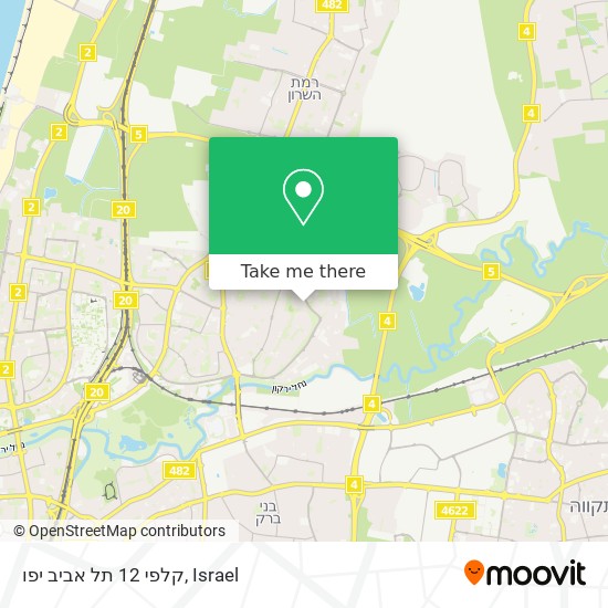 Карта קלפי 12 תל אביב יפו