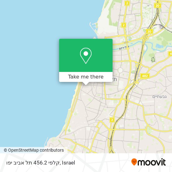 קלפי 456.2 תל אביב יפו map