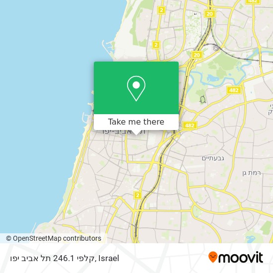 קלפי 246.1 תל אביב יפו map