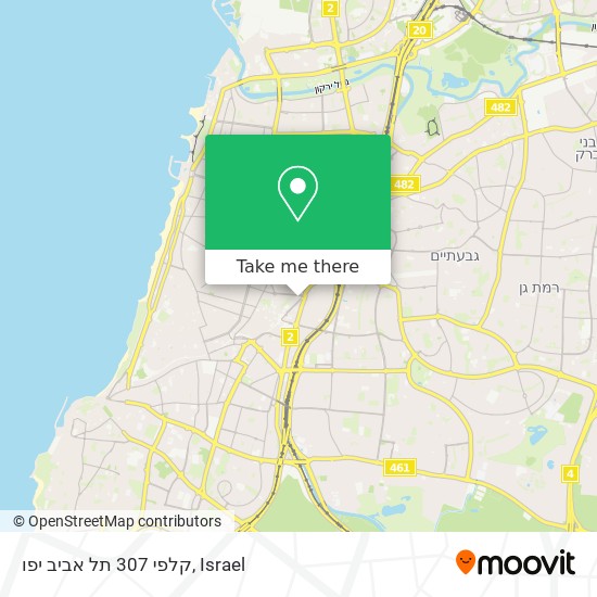 קלפי 307 תל אביב יפו map