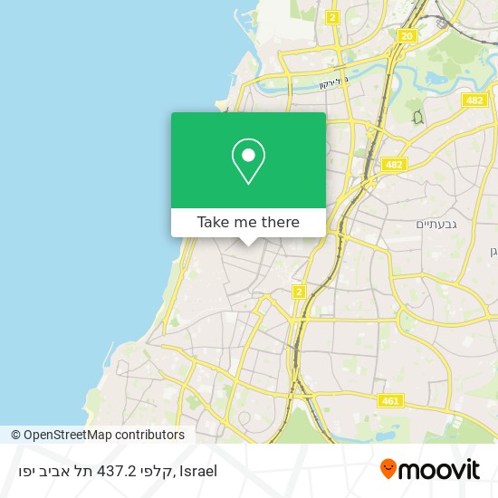 קלפי 437.2 תל אביב יפו map