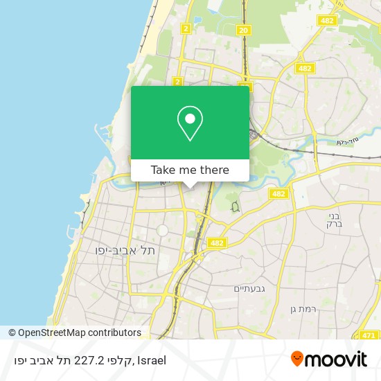 קלפי 227.2 תל אביב יפו map