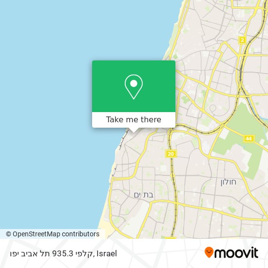 Карта קלפי 935.3 תל אביב יפו