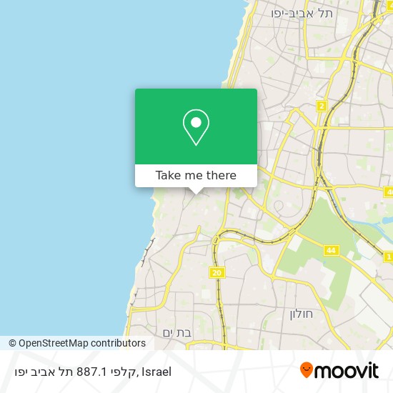 קלפי 887.1 תל אביב יפו map