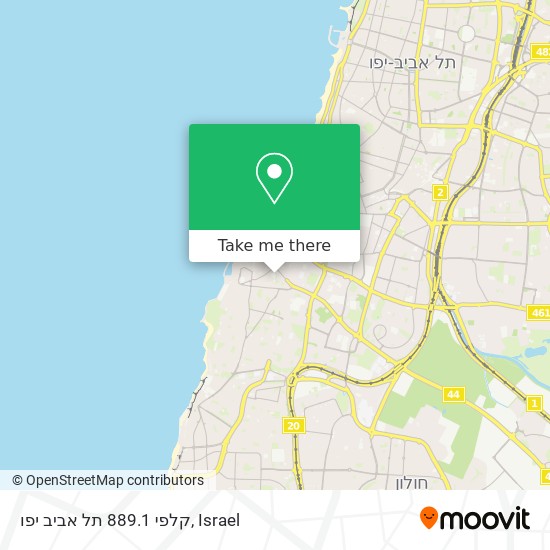 קלפי 889.1 תל אביב יפו map