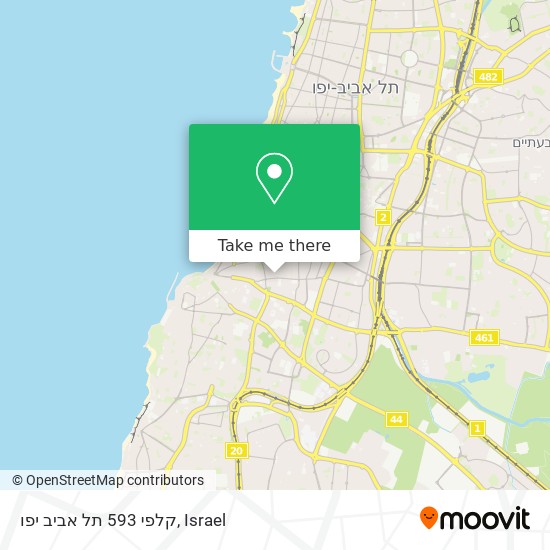 קלפי 593 תל אביב יפו map