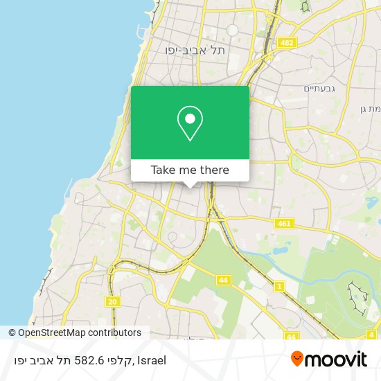 קלפי 582.6 תל אביב יפו map