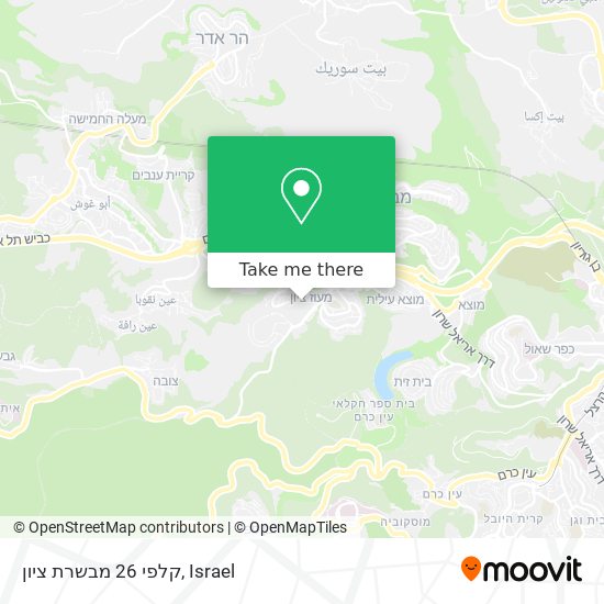 קלפי 26 מבשרת ציון map