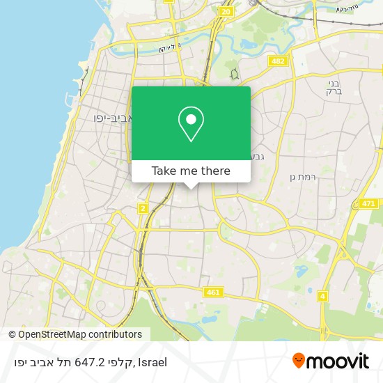 Карта קלפי 647.2 תל אביב יפו
