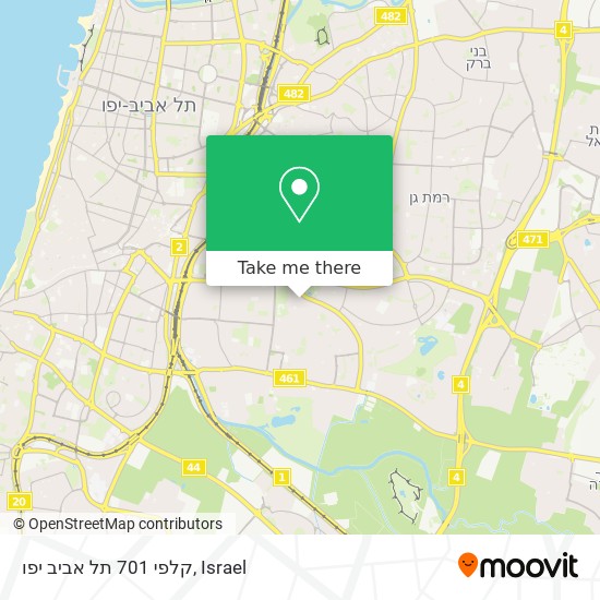 Карта קלפי 701 תל אביב יפו