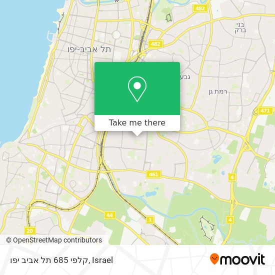 Карта קלפי 685 תל אביב יפו