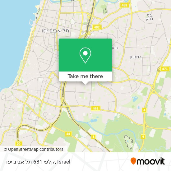 קלפי 681 תל אביב יפו map