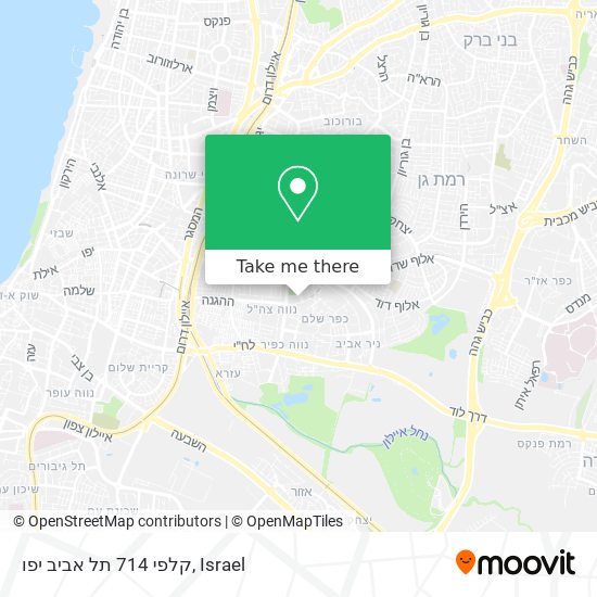 קלפי 714 תל אביב יפו map