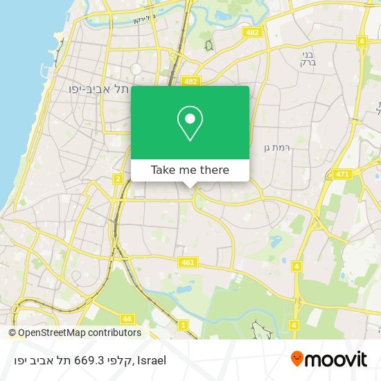קלפי 669.3 תל אביב יפו map