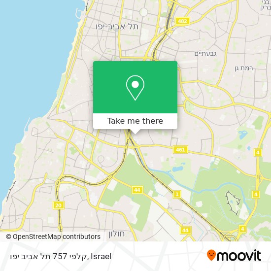Карта קלפי 757 תל אביב יפו