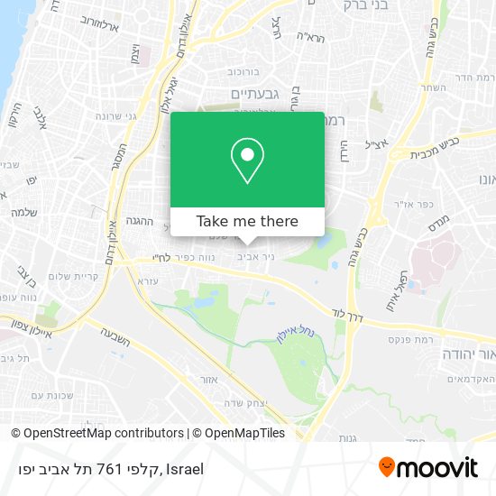 Карта קלפי 761 תל אביב יפו