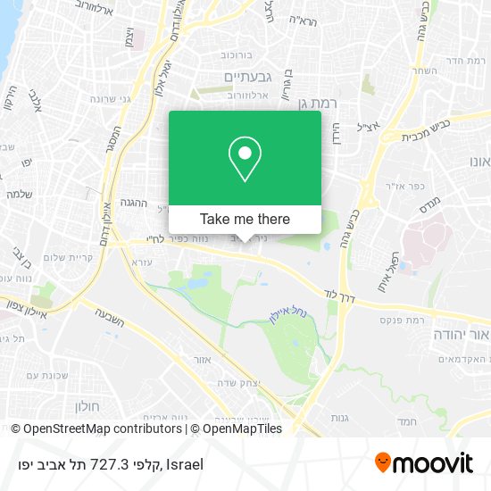 קלפי 727.3 תל אביב יפו map