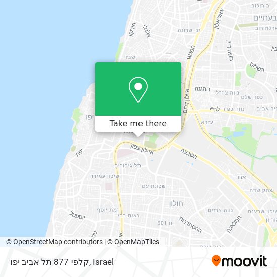 קלפי 877 תל אביב יפו map