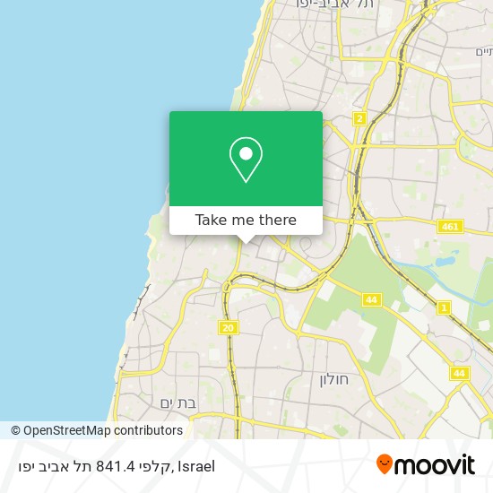 קלפי 841.4 תל אביב יפו map