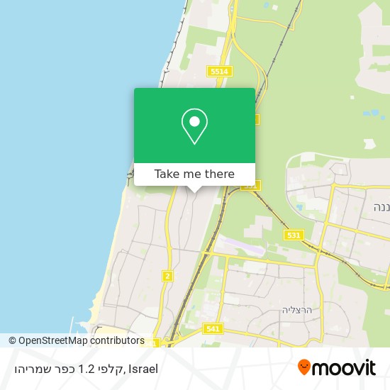 קלפי 1.2 כפר שמריהו map