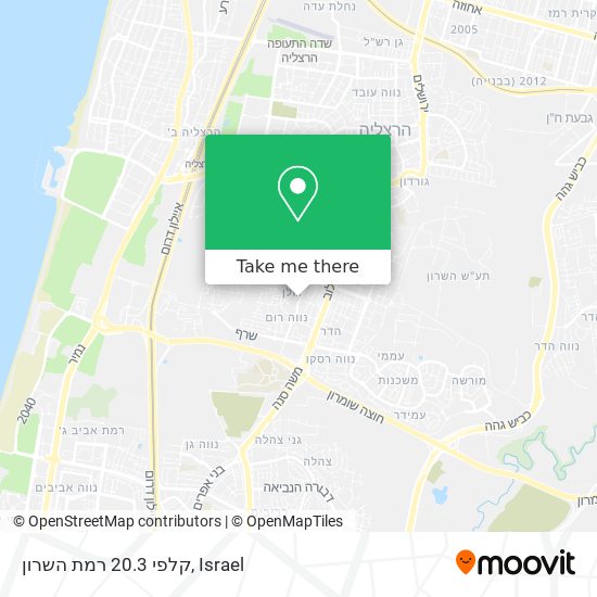 קלפי 20.3 רמת השרון map