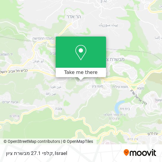 קלפי 27.1 מבשרת ציון map