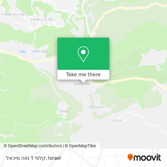 קלפי 1 נווה מיכאל map