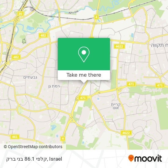 קלפי 86.1 בני ברק map