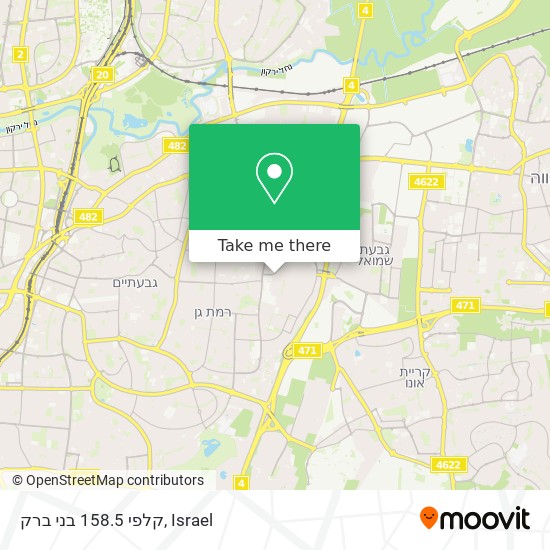 קלפי 158.5 בני ברק map