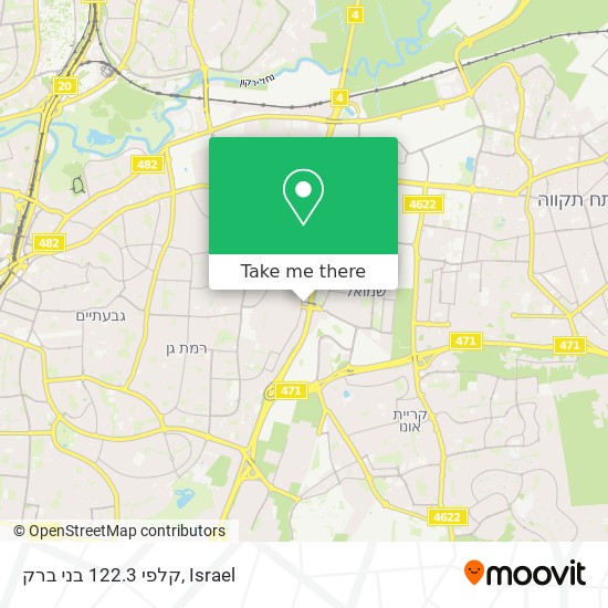 קלפי 122.3 בני ברק map